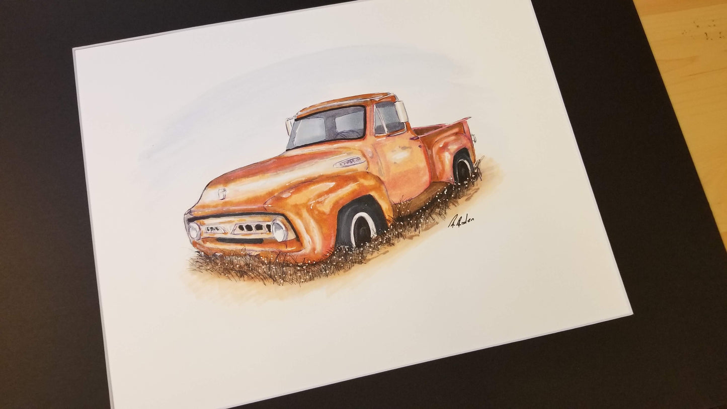 Custom Car Drawing – Single View