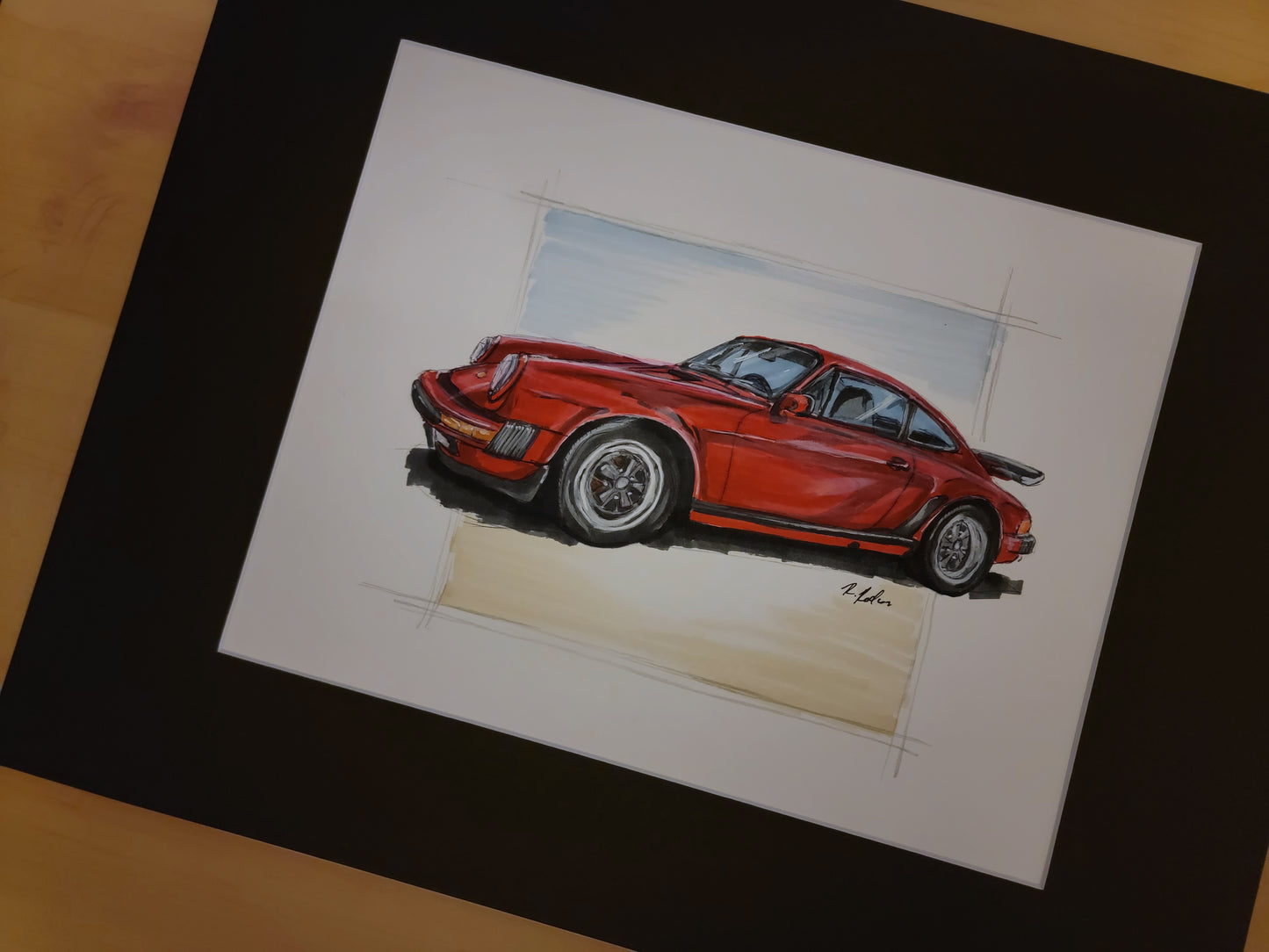 Custom Car Drawing – Single View