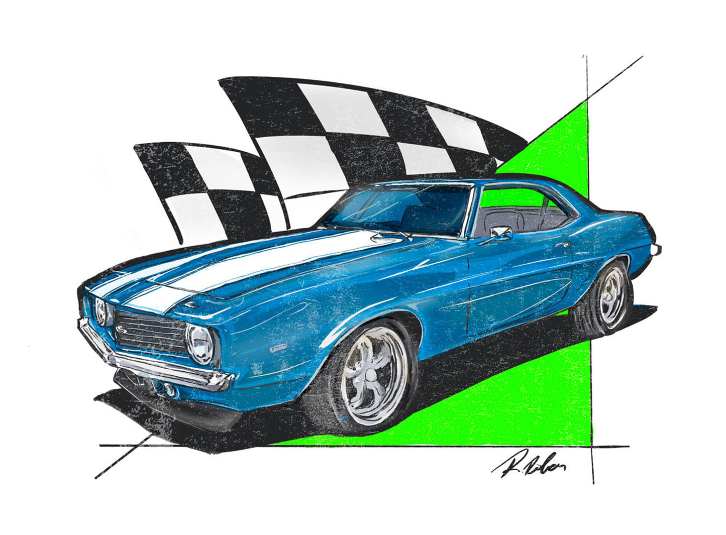 Digital Car Drawing