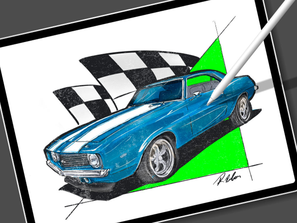 Digital Car Drawing