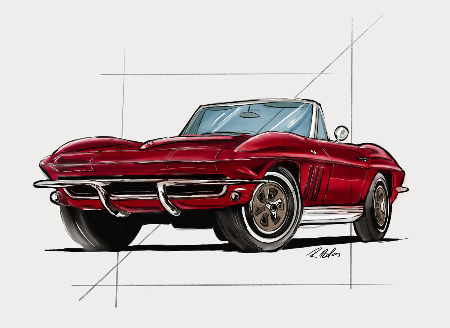 Digital Car Drawing