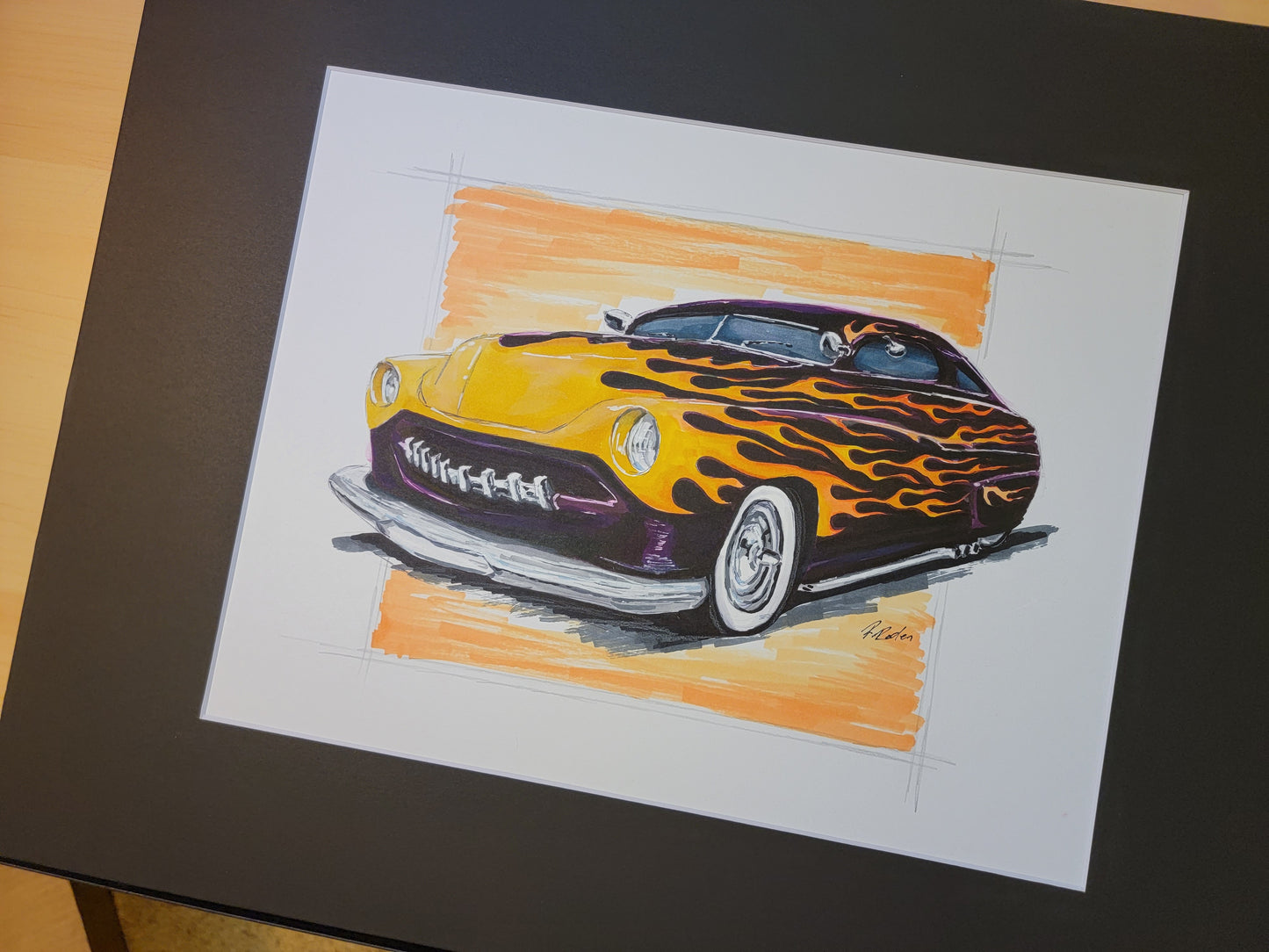 Custom Car Drawing – Single View